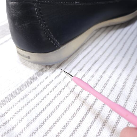 MAGNANNI Shoes Mens 8.5 Navy Blue Leather Bit Marbella Loafers Preppy Docksiders - Picture 13 of 14